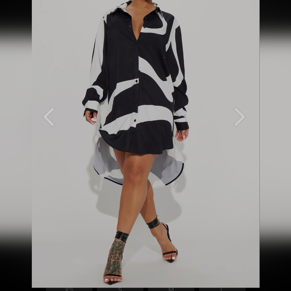 Black & White Dress Shirt